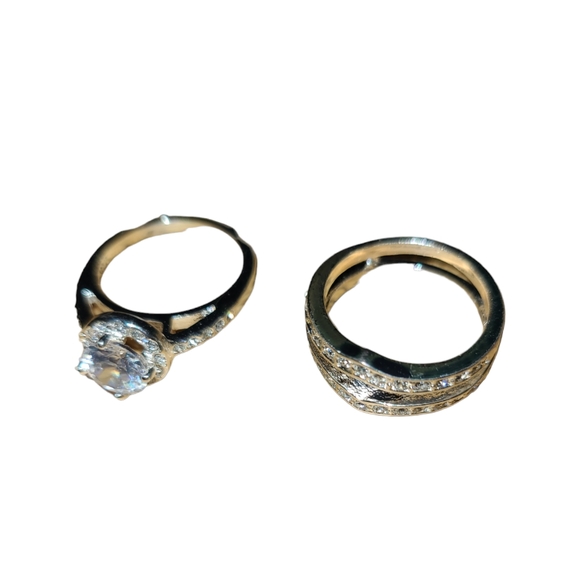 2 Piece Moissanite Bridal Ring (MRT) Markings L4 - Picture 5 of 5